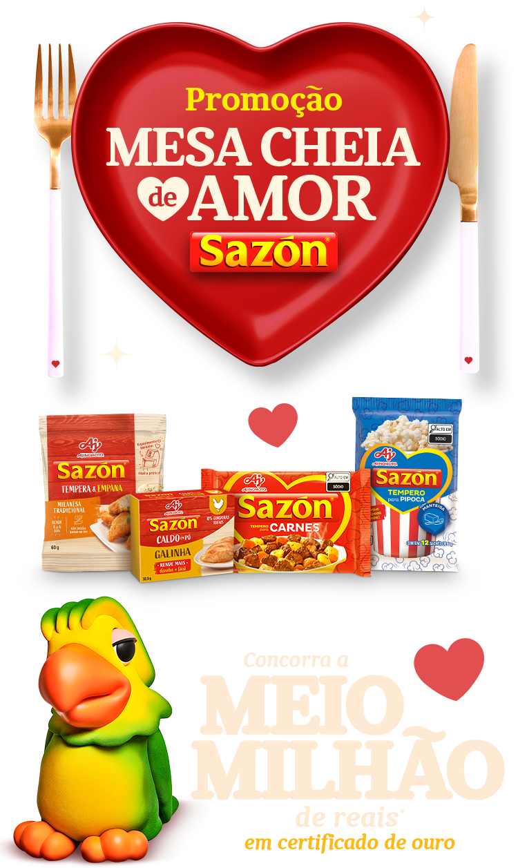 Promoção Mesa Cheia de Amor Sazón®.